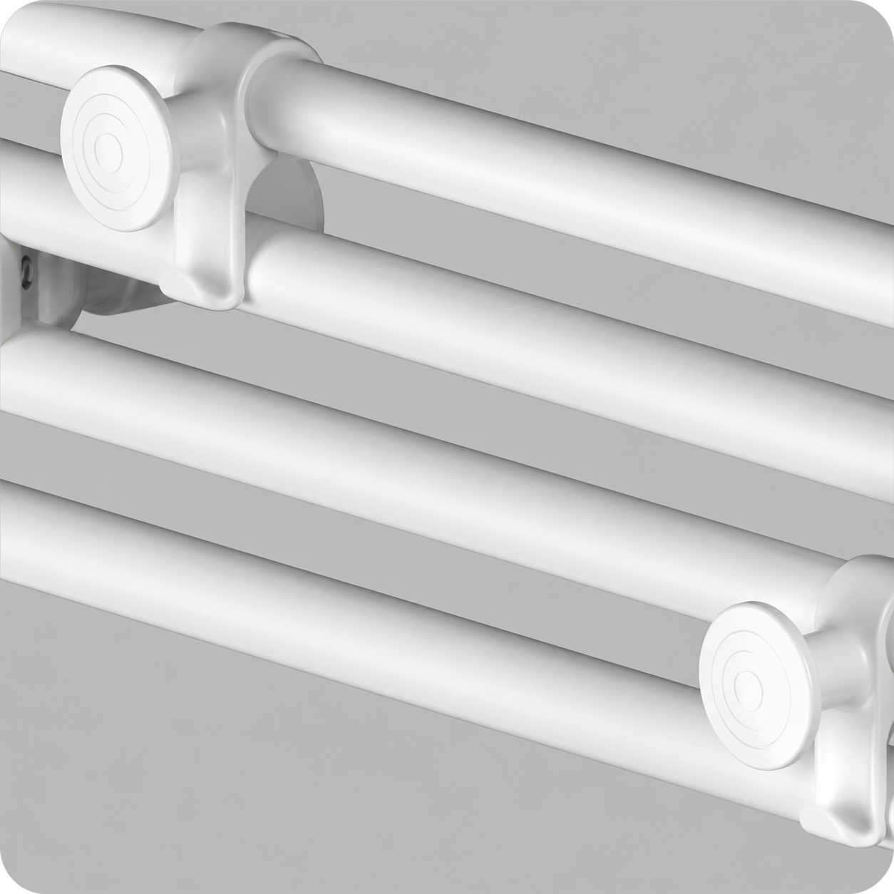 Tilting towel bar